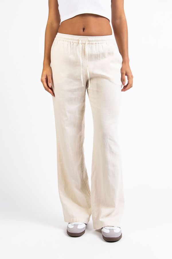 Mila 01Mid Straight Linen Pants
