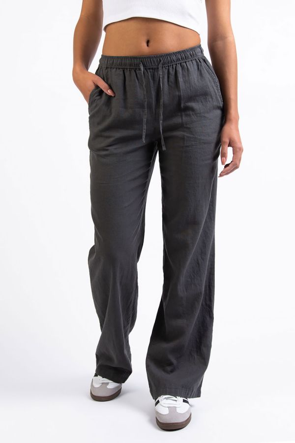 Mila 01Mid Straight Linen Pants
