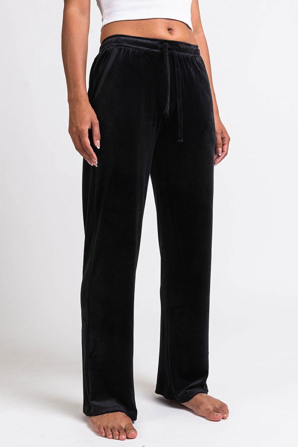 Eyla 02Mid Straight Velour Pants