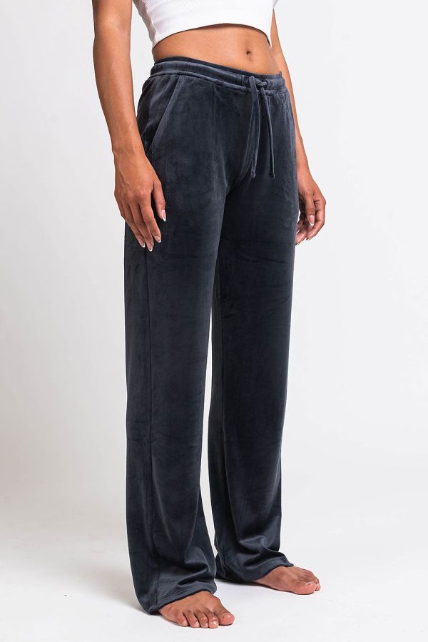 Eyla 02Mid Straight Velour Pants